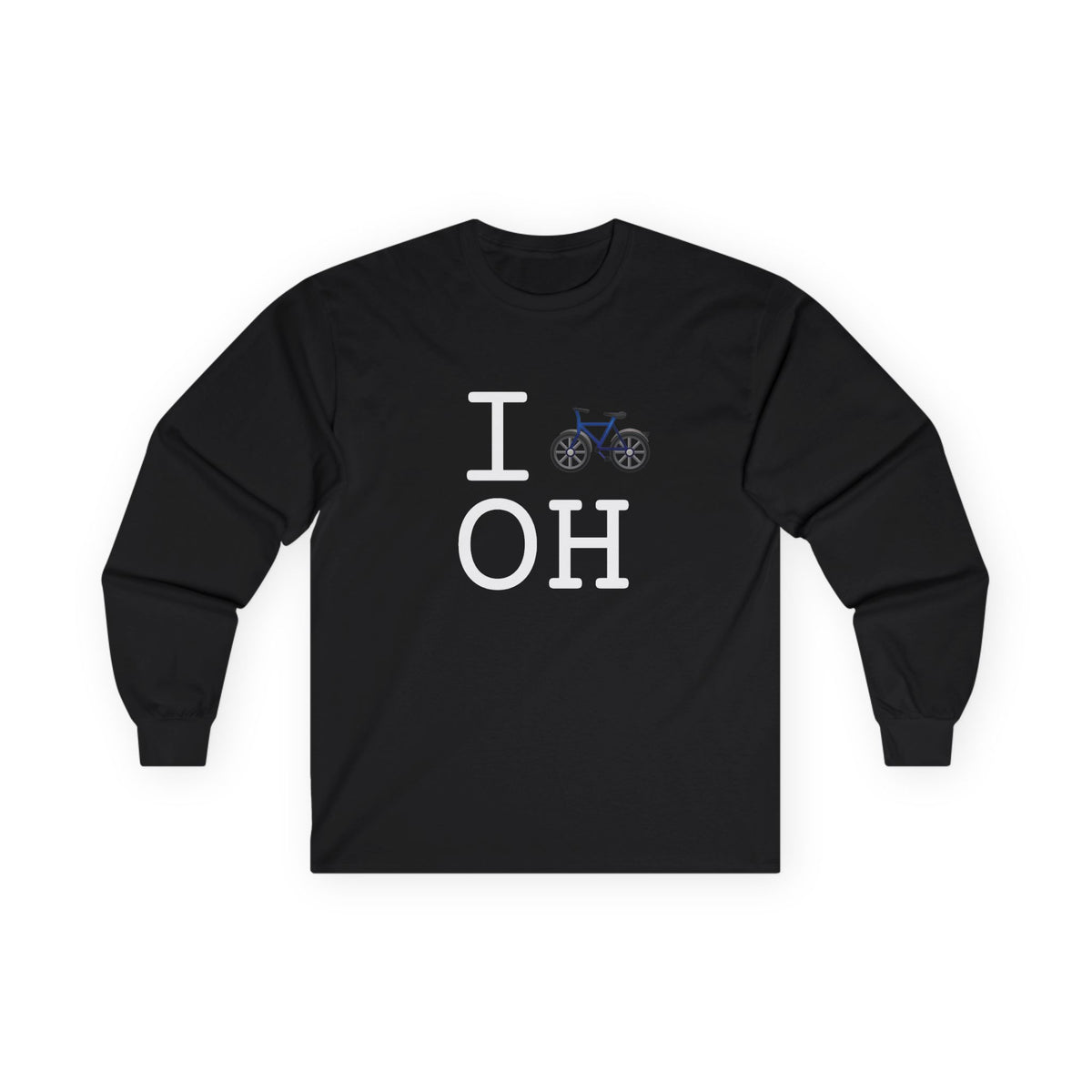 "I Bicycle Ohio" Long Sleeve Shirt
