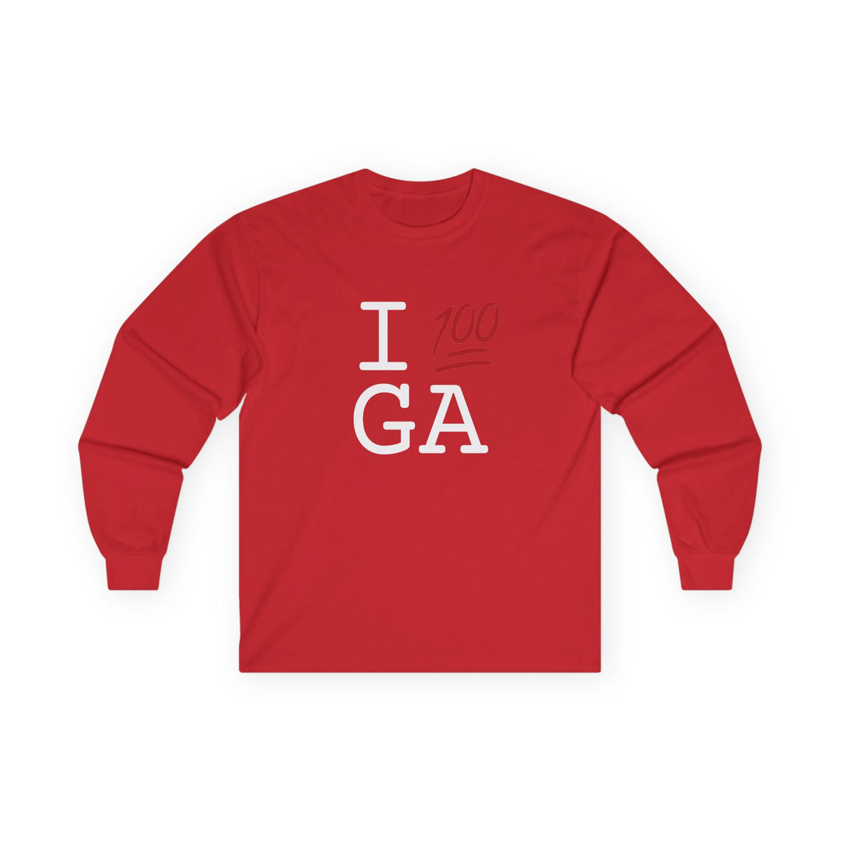 "I Keep it 100 in Georgia" Long Sleeve Shirt