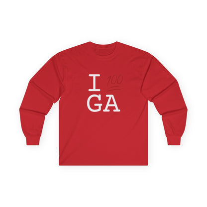 "I Keep it 100 in Georgia" Long Sleeve Shirt