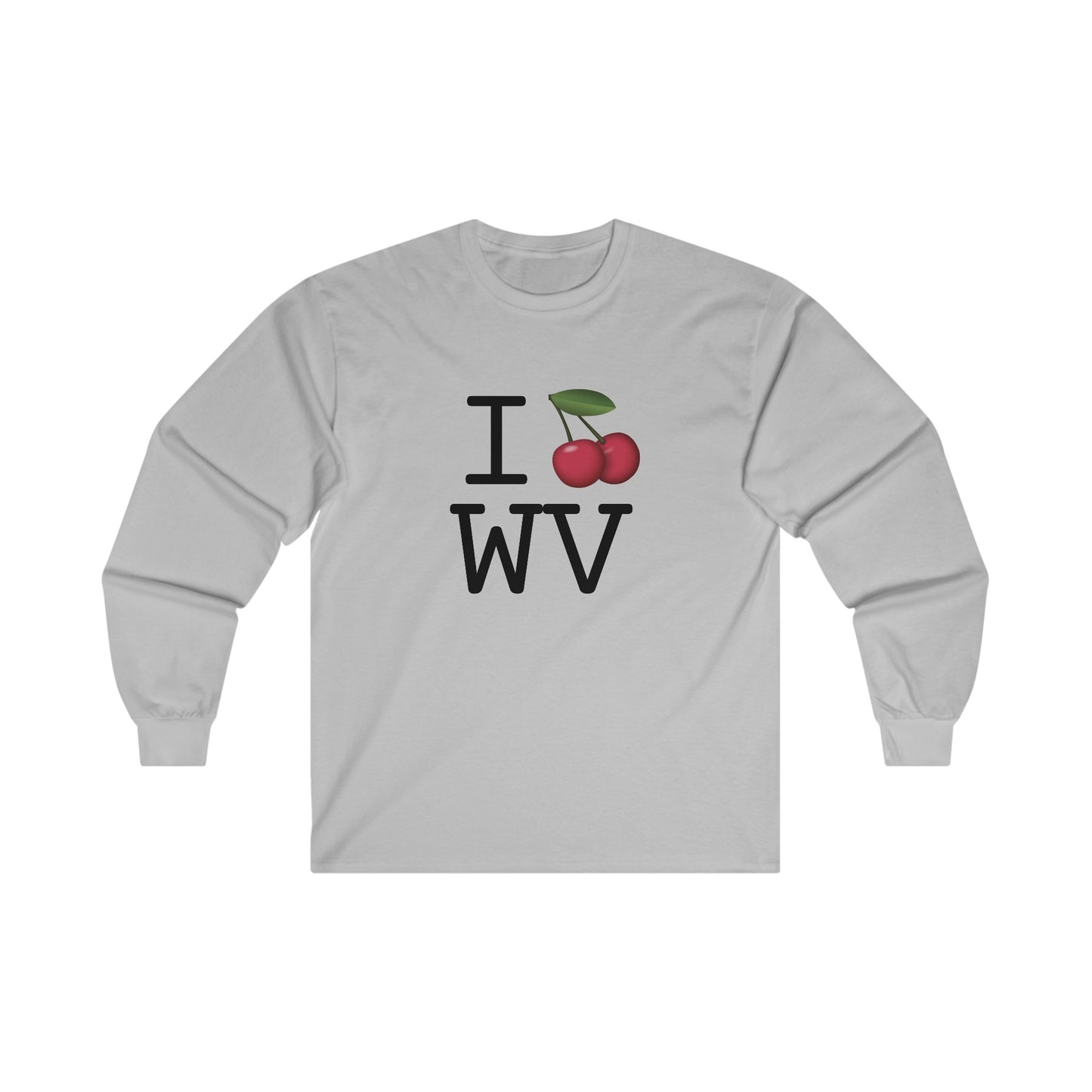 "I Cherry West Virginia" Long Sleeve Shirt