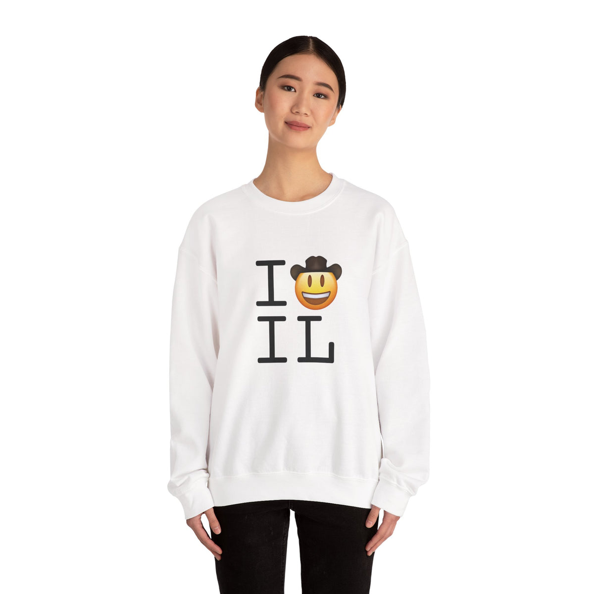 "I'm a Cowboy or Cowgirl in Illinois" Sweatshirt