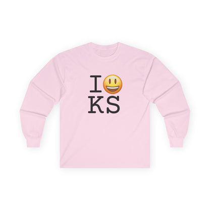 "I'm Happy about Kansas" Long Sleeve Shirt