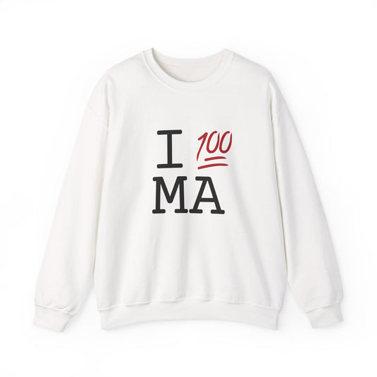"I Keep it 100 in Massachusetts" Sweatshirt