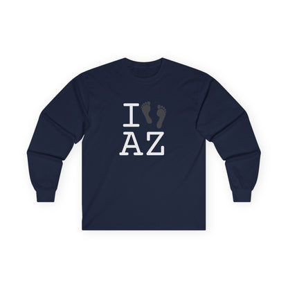 "I leave Footsteps in Arizona" Long Sleeve Shirt