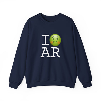 "I'm Nauseous about Arkansas" Sweatshirt