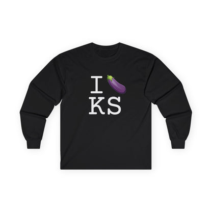 "I Eggplant Kansas" Long Sleeve Shirt
