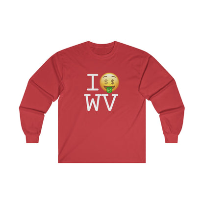 "I Get Rich in West Virginia" Long Sleeve Shirt