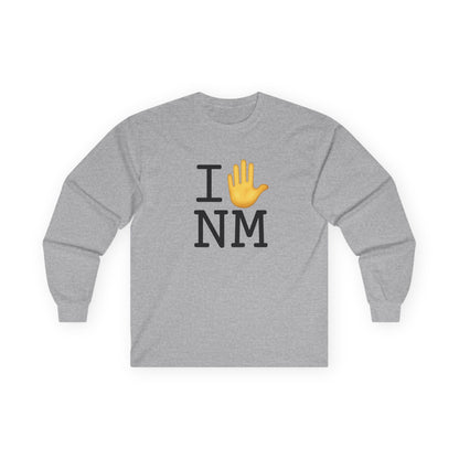 "I Stop (Raised Hand) New Mexico" Long Sleeve Shirt