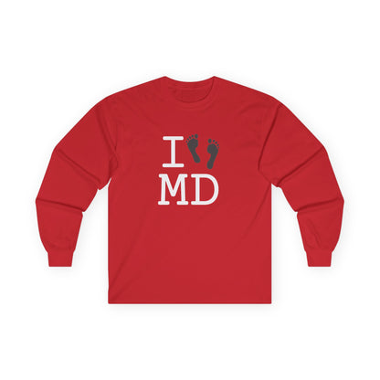 "I leave Footsteps in Maryland" Long Sleeve Shirt