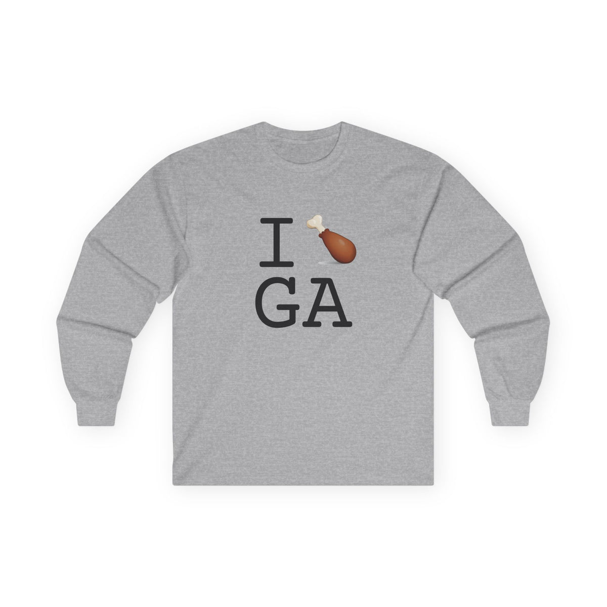"I Chicken Drumstick Georgia" Long Sleeve Shirt