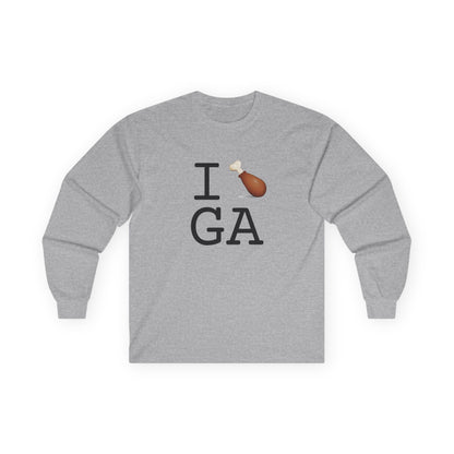 "I Chicken Drumstick Georgia" Long Sleeve Shirt