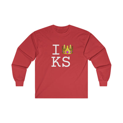 "I'm Royalty (Wear a Crown) in Kansas" Long Sleeve Shirt