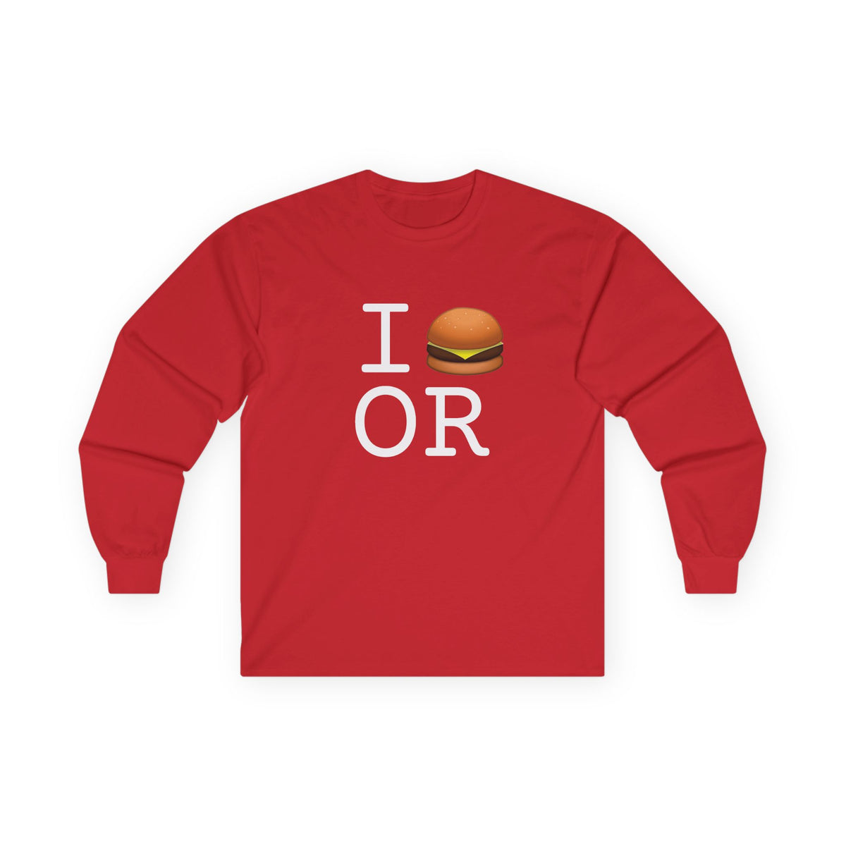 "I Cheeseburger Oregon" Long Sleeve Shirt