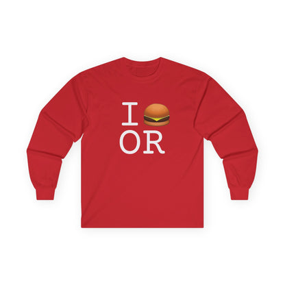 "I Cheeseburger Oregon" Long Sleeve Shirt