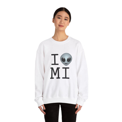 "I Feel Alien in Michigan" Sweatshirt