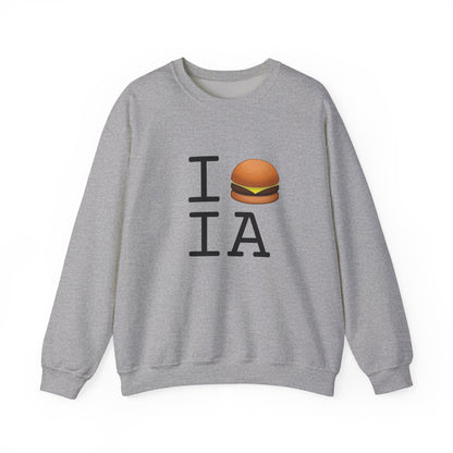 "I Cheeseburger Iowa" Sweatshirt