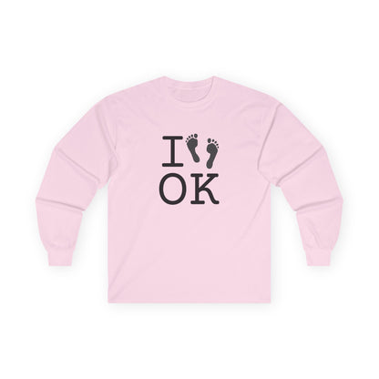 "I leave Footsteps in Oklahoma" Long Sleeve Shirt