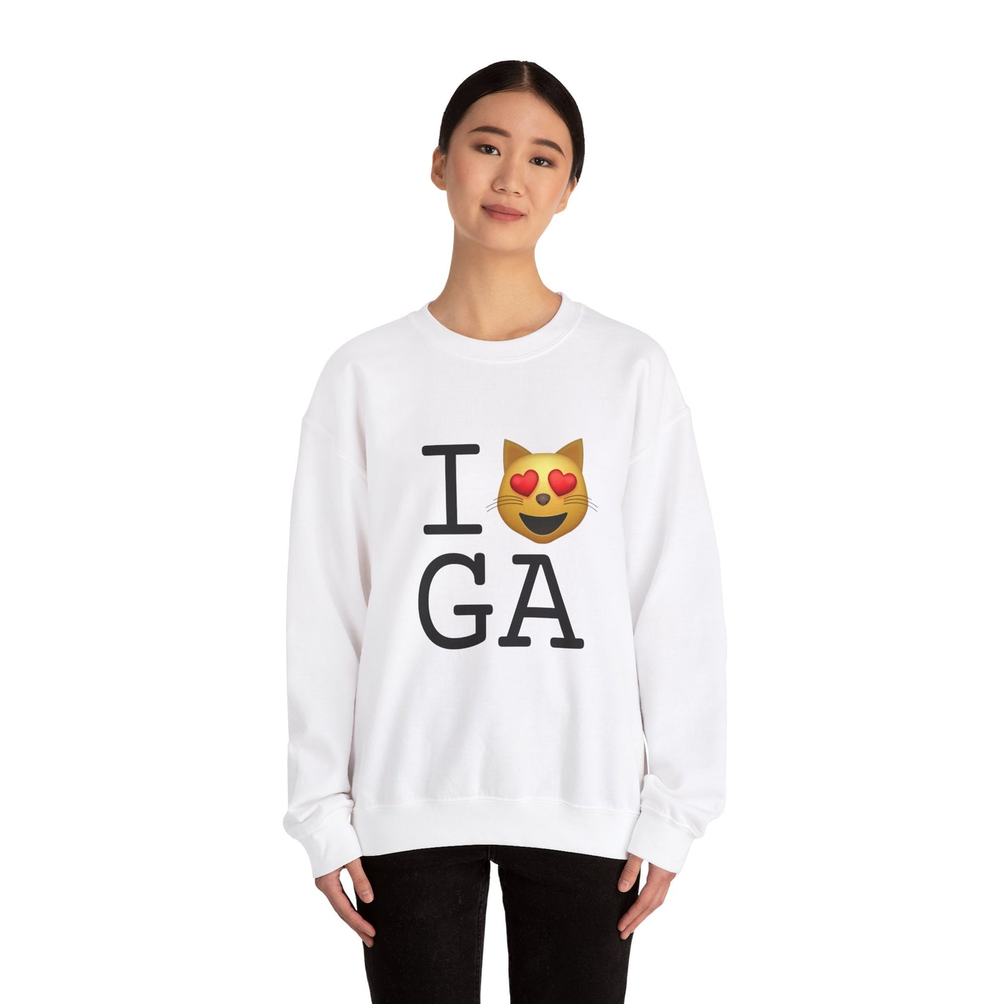 "I'm a Cat that Loves Georgia" Sweatshirt