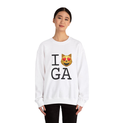 "I'm a Cat that Loves Georgia" Sweatshirt