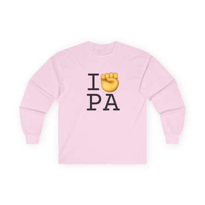 "I Raise my Fist with Pennsylvania" Long Sleeve Shirt