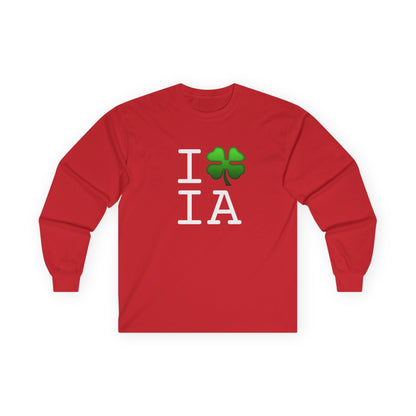 "I'm Lucky (Clover) in Iowa" Long Sleeve Shirt