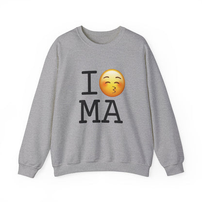 "I Kiss Massachusetts" Sweatshirt