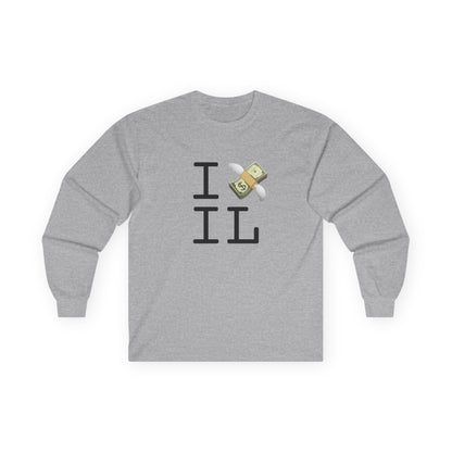 "I Lose Money in Illinois" Long Sleeve Shirt