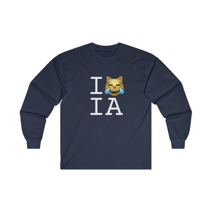 "I'm Laughing like a Cat at Iowa" Long Sleeve Shirt