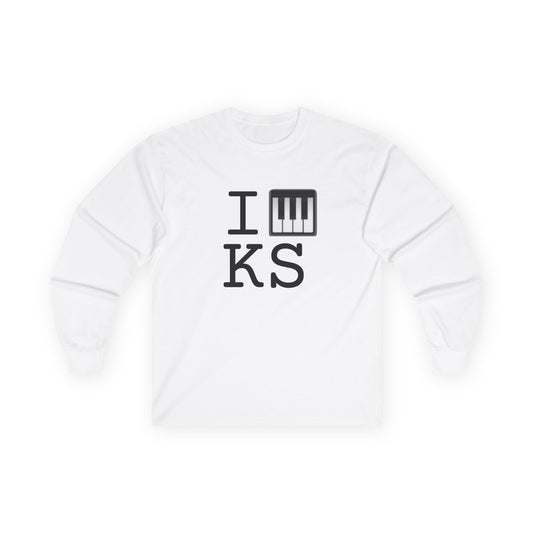 "I Piano Kansas" Long Sleeve Shirt