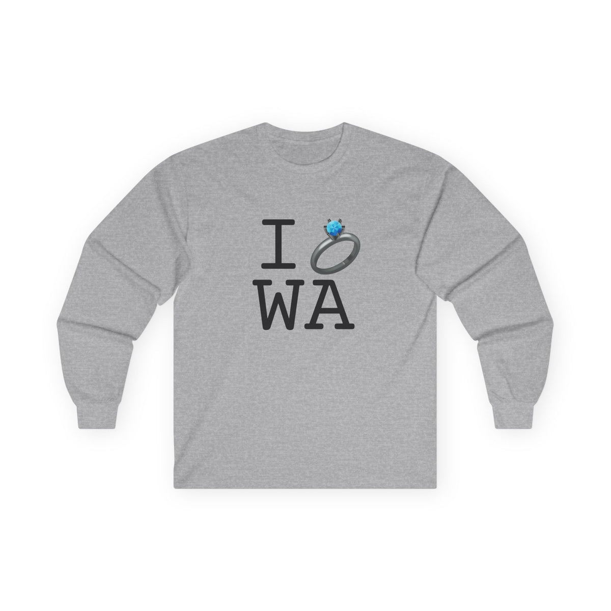 "I'm Married to (Diamond Ring) Washington" Long Sleeve Shirt