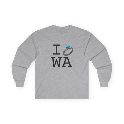 "I'm Married to (Diamond Ring) Washington" Long Sleeve Shirt