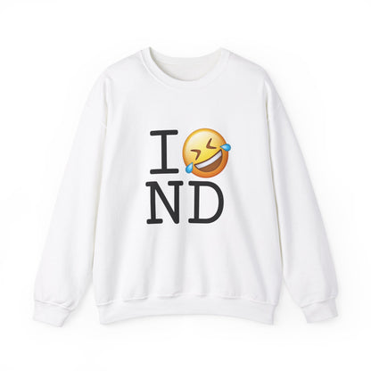 "I Laugh Hard (LMFAO) at North Dakota" Sweatshirt