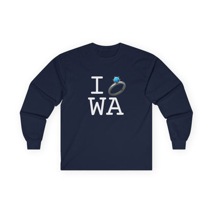 "I'm Married to (Diamond Ring) Washington" Long Sleeve Shirt