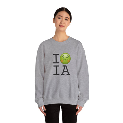 "I'm Nauseous about Iowa" Sweatshirt