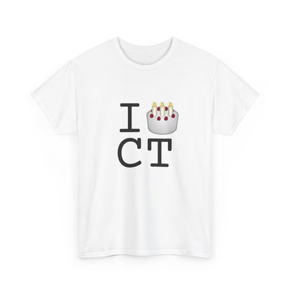 "I Birthday Cake Connecticut" Tee