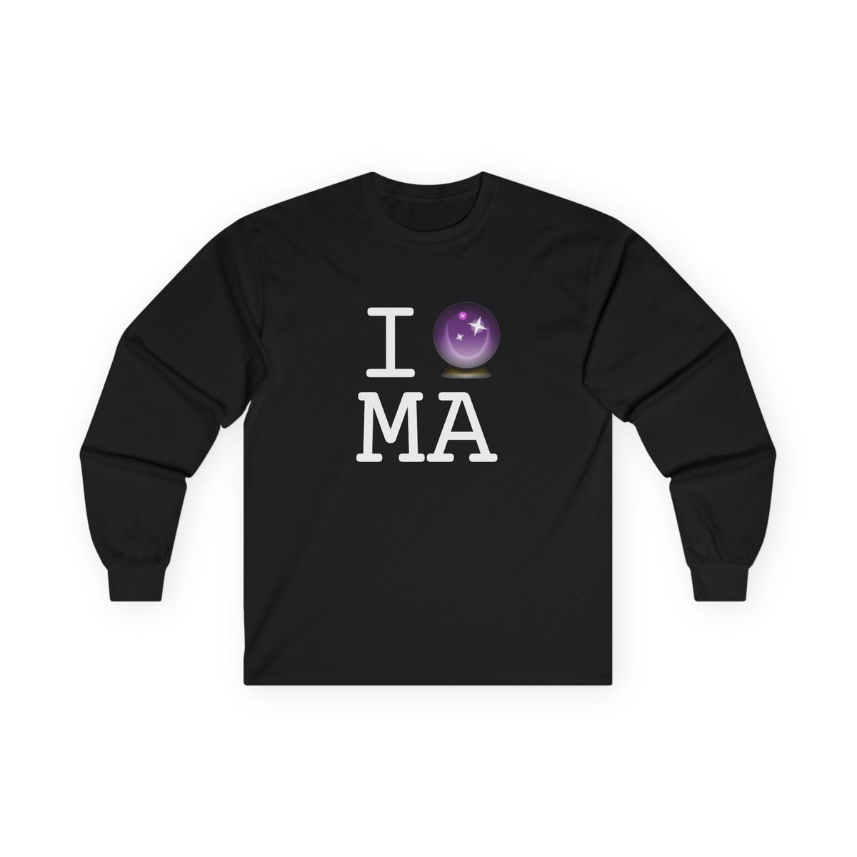 "I Predict the Future (Crystal Ball) of Massachusetts" Long Sleeve Shirt