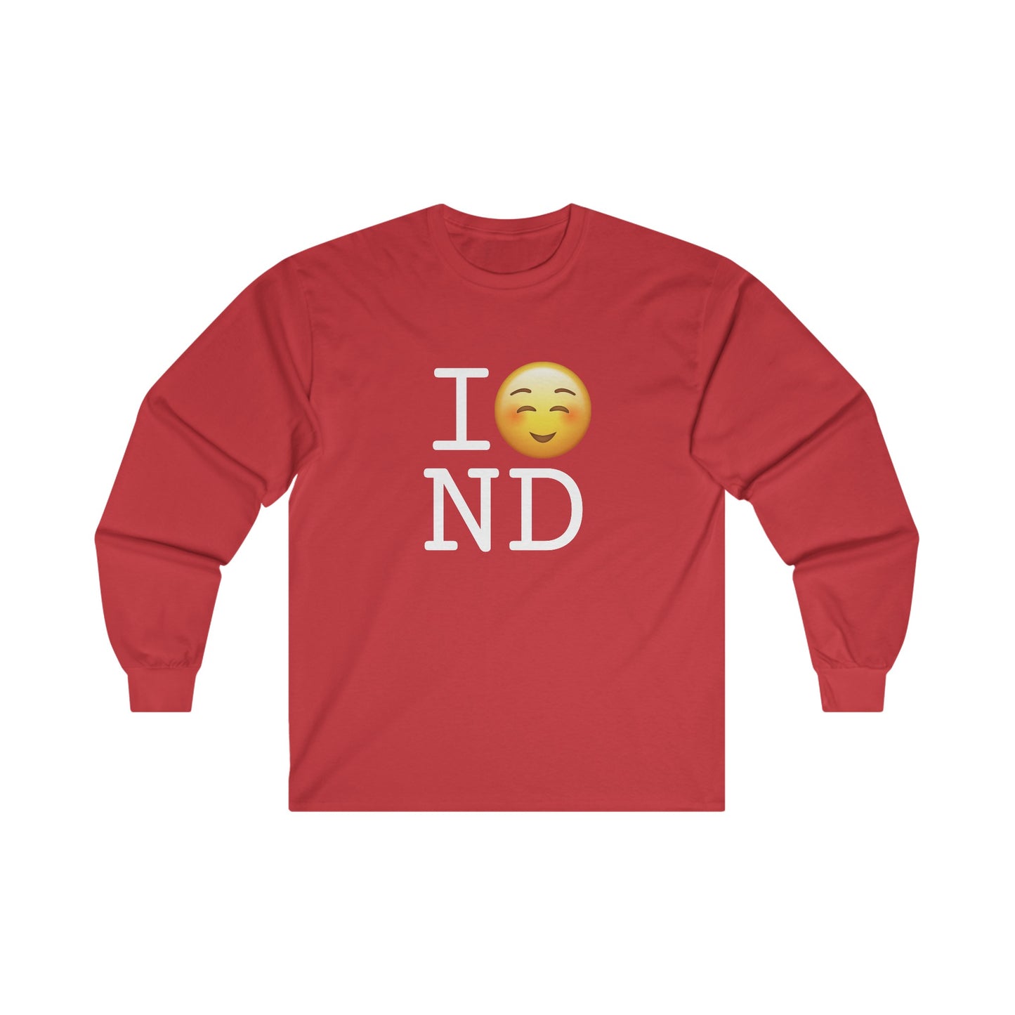 "I Blush at North Dakota" Long Sleeve Shirt