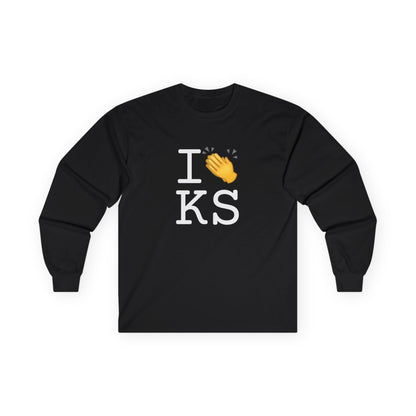 "I Applaud Kansas" Long Sleeve Shirt