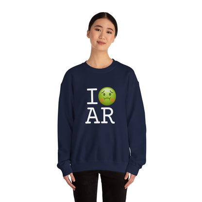 "I'm Nauseous about Arkansas" Sweatshirt