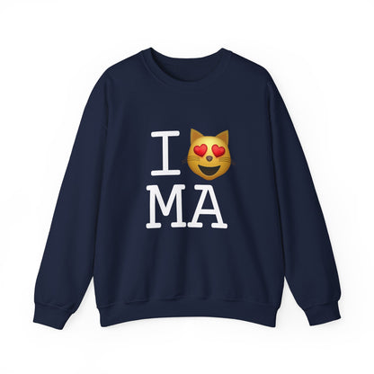 "I'm a Cat that Loves Massachusetts" Sweatshirt