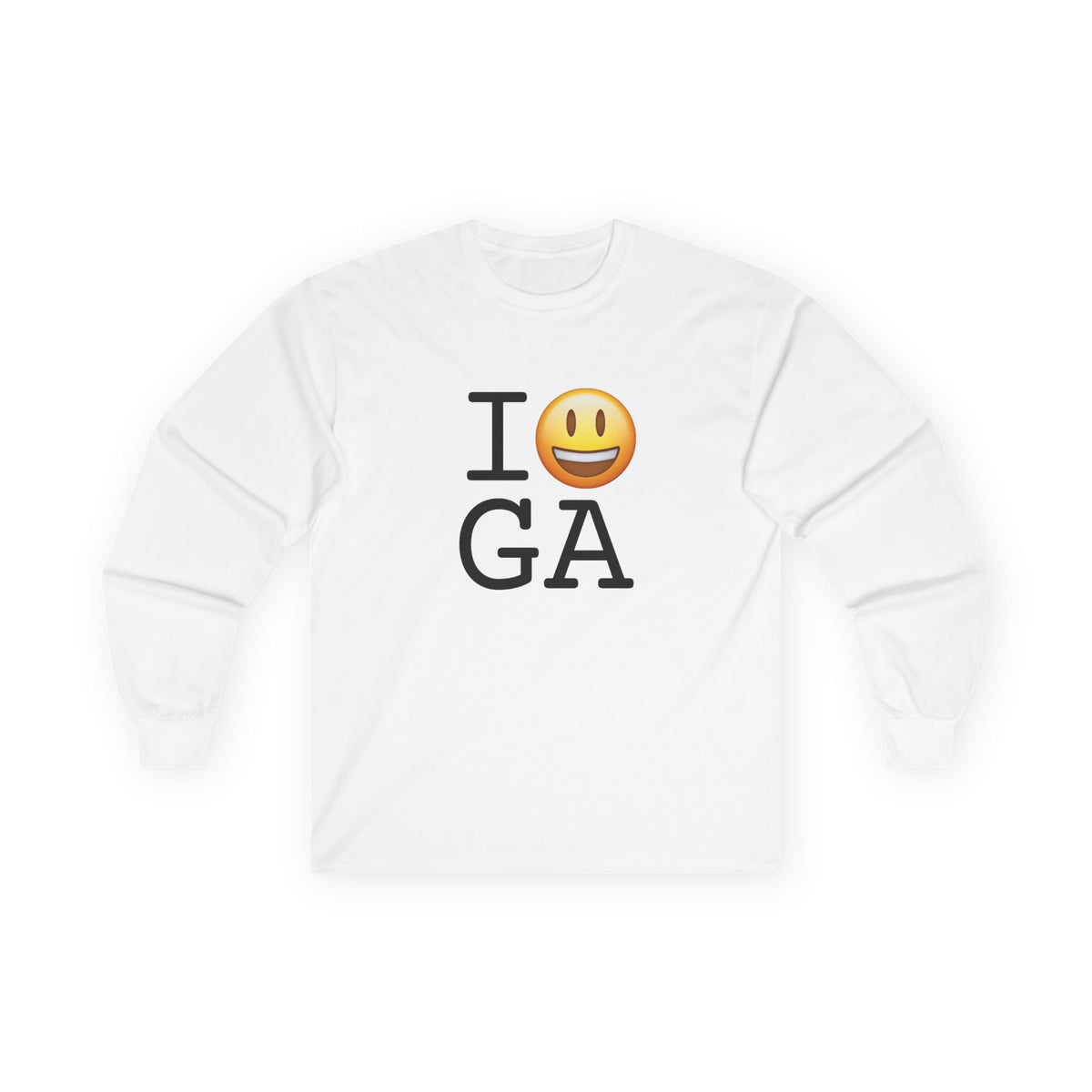 "I'm Happy about Georgia" Long Sleeve Shirt