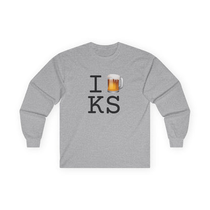 "I Beer Kansas" Long Sleeve Shirt