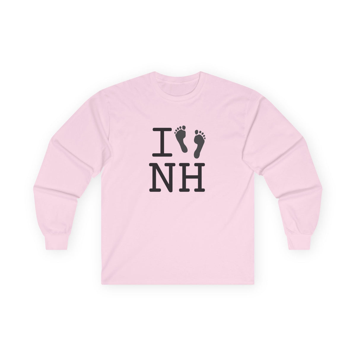 "I leave Footsteps in New Hampshire" Long Sleeve Shirt