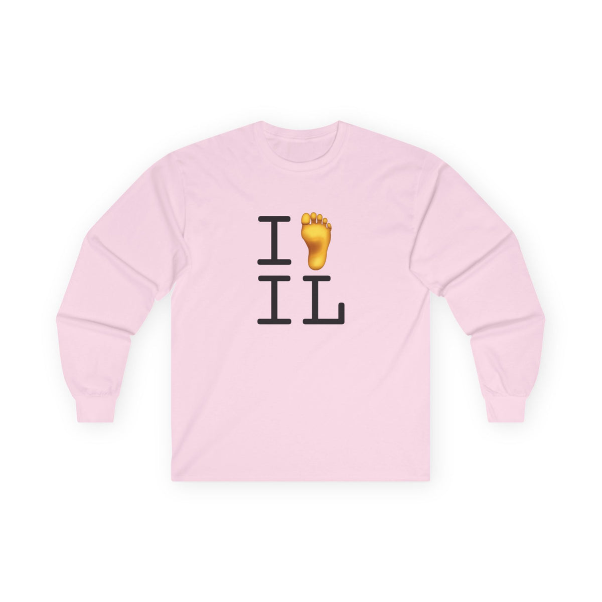 "I Foot Illinois" Long Sleeve Shirt