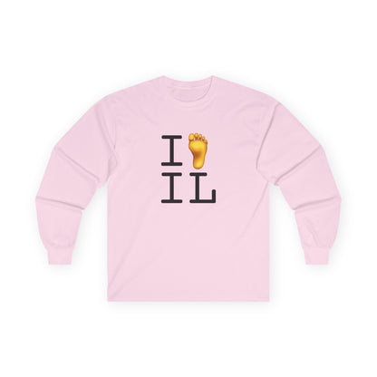 "I Foot Illinois" Long Sleeve Shirt