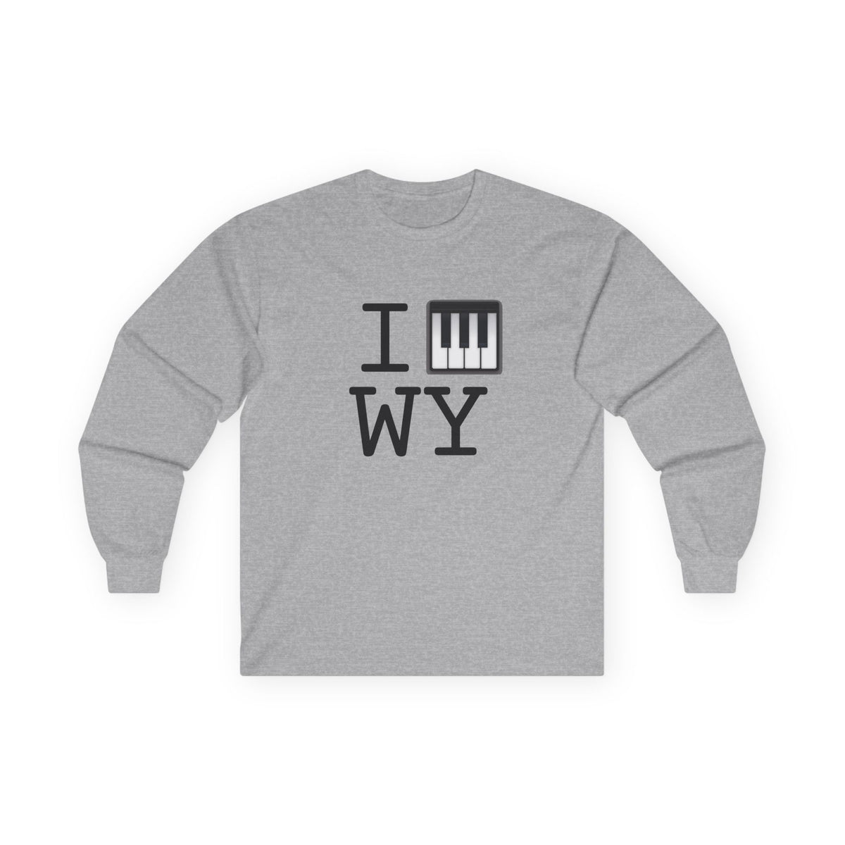 "I Piano Wyoming" Long Sleeve Shirt