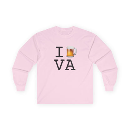"I Beer Virginia" Long Sleeve Shirt