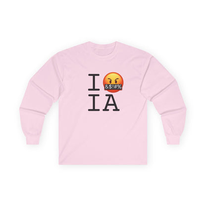 "I Curse about Iowa" Long Sleeve Shirt