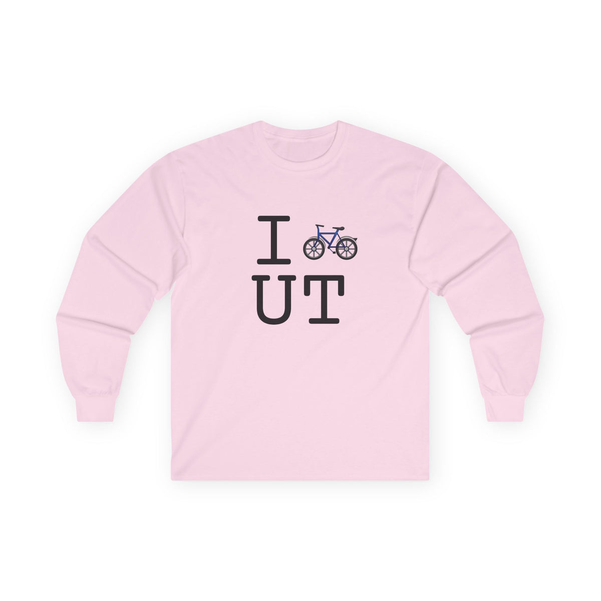 "I Bicycle Utah" Long Sleeve Shirt
