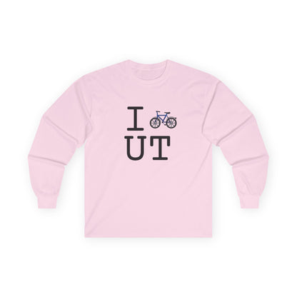 "I Bicycle Utah" Long Sleeve Shirt